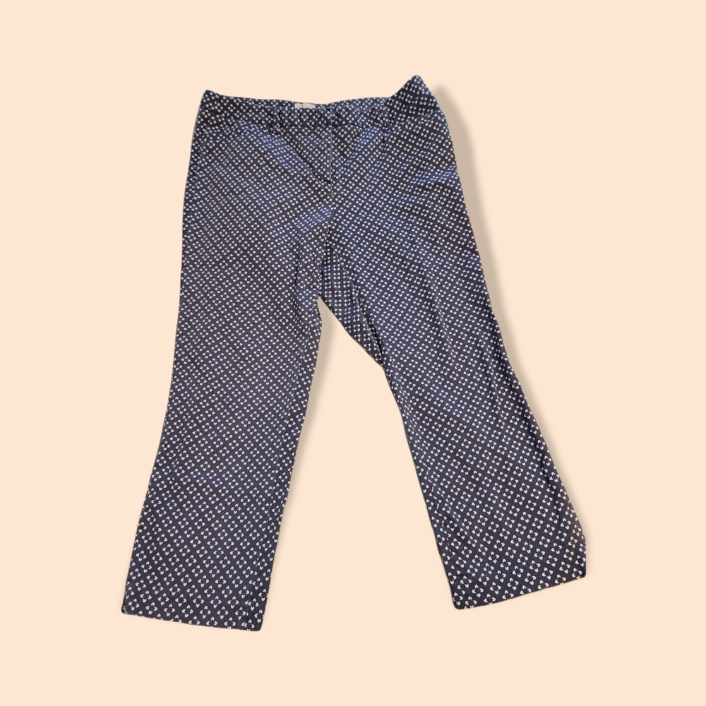AJ by Andrea Jovine Print Cropped Pants Size 10